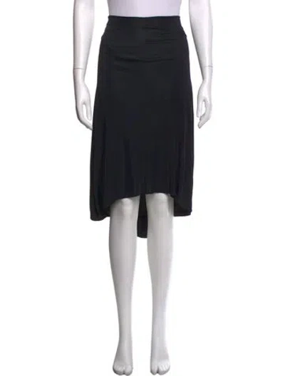 Pre-owned Miu Miu Vintage Midi Length Skirt In Black