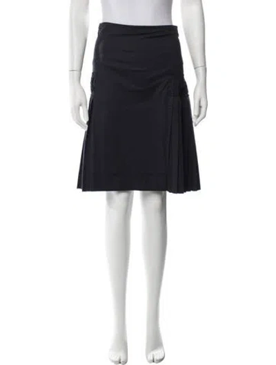 Pre-owned Miu Miu Vintage Midi Length Skirt In Blue
