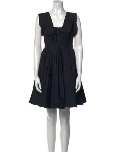 Pre-owned Miu Miu Vintage Mini Dress In Black