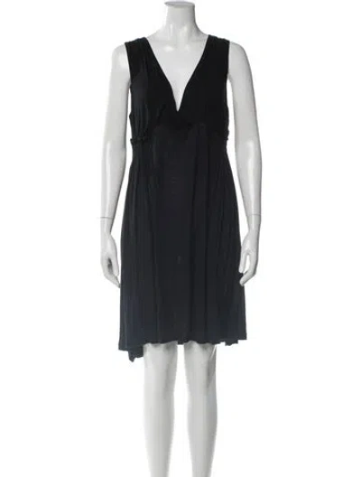 Pre-owned Miu Miu Vintage Mini Dress In Black