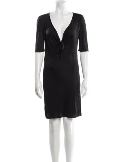 Pre-owned Miu Miu Vintage Mini Dress In Black