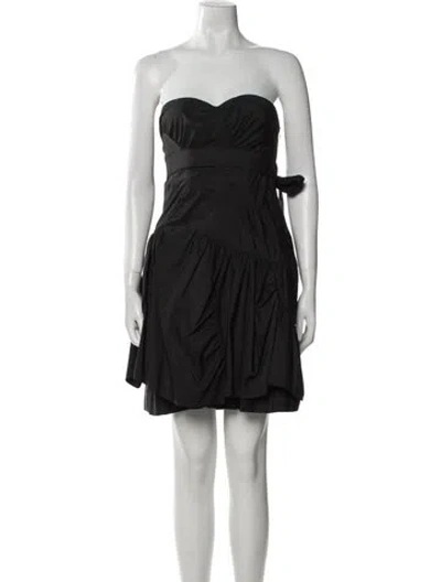 Pre-owned Miu Miu Vintage Mini Dress In Black