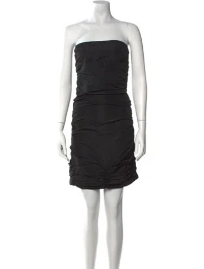 Pre-owned Miu Miu Vintage Mini Dress In Black