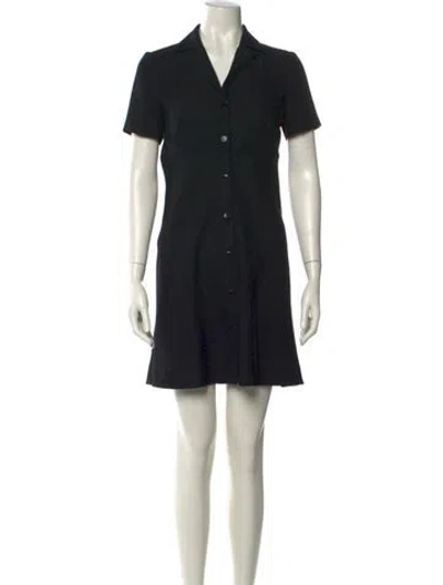 Pre-owned Miu Miu Vintage Mini Dress In Black