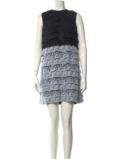 Pre-owned Miu Miu Vintage Mini Dress In Black