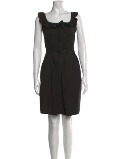 Pre-owned Miu Miu Vintage Mini Dress In Black