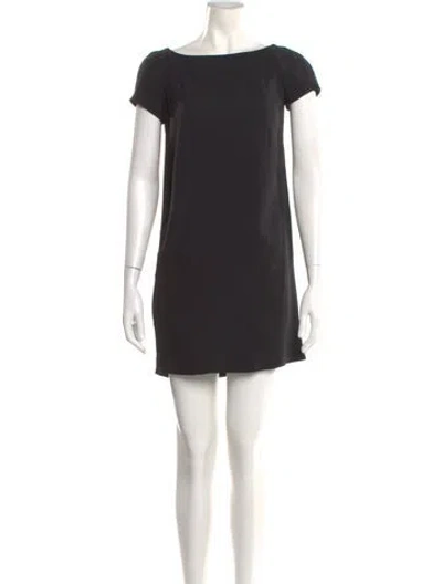 Pre-owned Miu Miu Vintage Mini Dress In Black