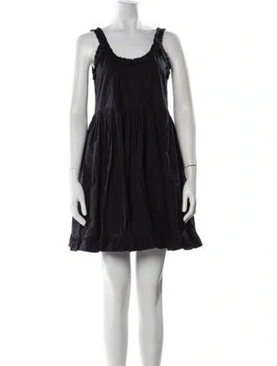 Pre-owned Miu Miu Vintage Mini Dress In Black