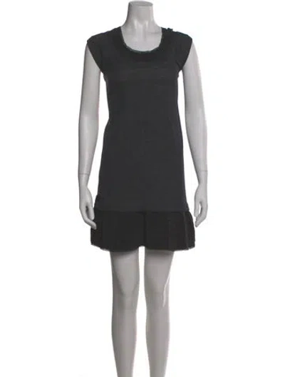 Pre-owned Miu Miu Vintage Mini Dress In Black