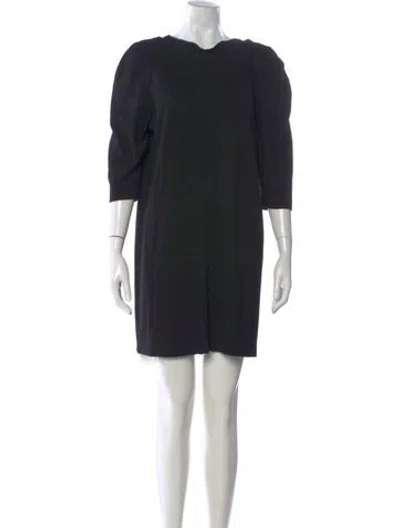 Pre-owned Miu Miu Vintage Mini Dress In Black