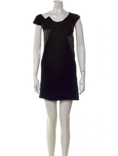 Pre-owned Miu Miu Vintage Mini Dress In Black