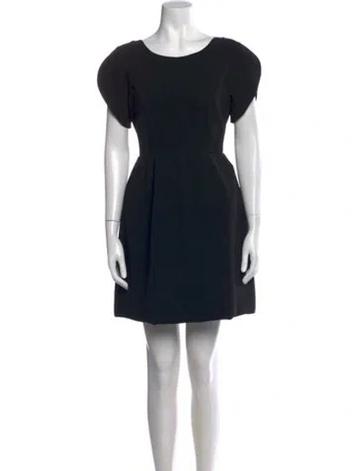 Pre-owned Miu Miu Vintage Mini Dress In Black