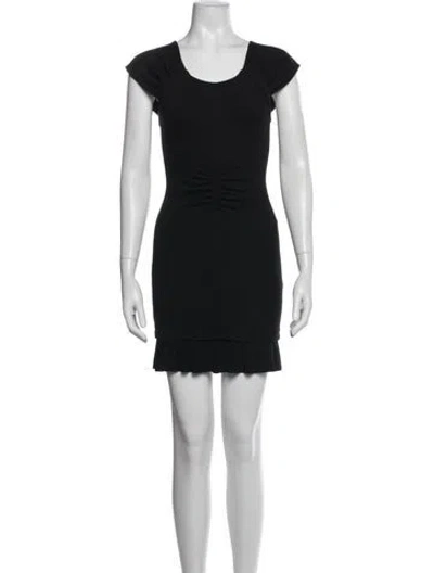 Pre-owned Miu Miu Vintage Mini Dress In Black