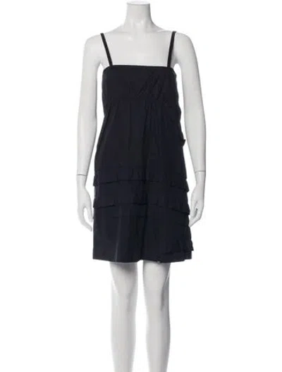 Pre-owned Miu Miu Vintage Mini Dress In Black