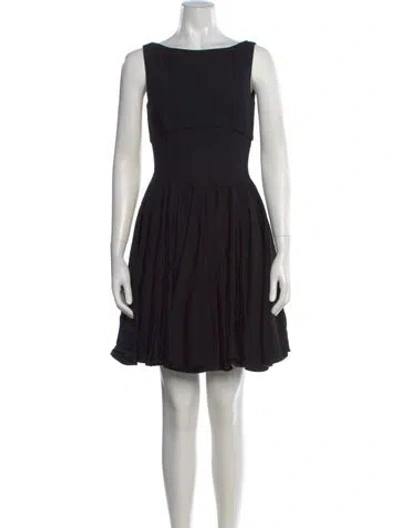 Pre-owned Miu Miu Vintage Mini Dress In Black