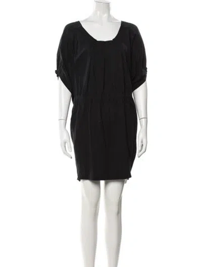 Pre-owned Miu Miu Vintage Mini Dress In Black