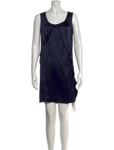 Pre-owned Miu Miu Vintage Mini Dress In Blue
