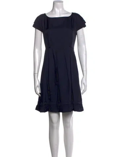 Pre-owned Miu Miu Vintage Mini Dress In Blue