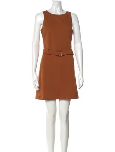 Pre-owned Miu Miu Vintage Mini Dress In Brown