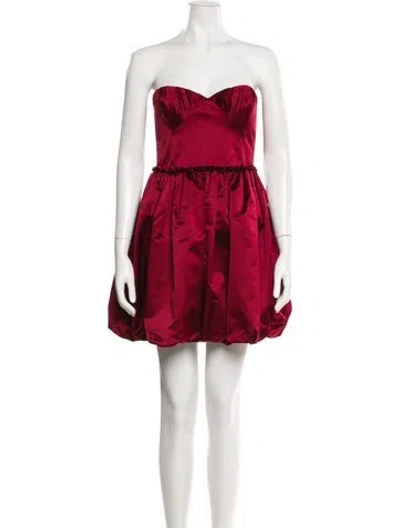 Pre-owned Miu Miu Vintage Mini Dress In Burgundy
