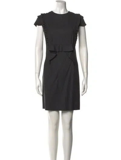 Pre-owned Miu Miu Vintage Mini Dress In Gray