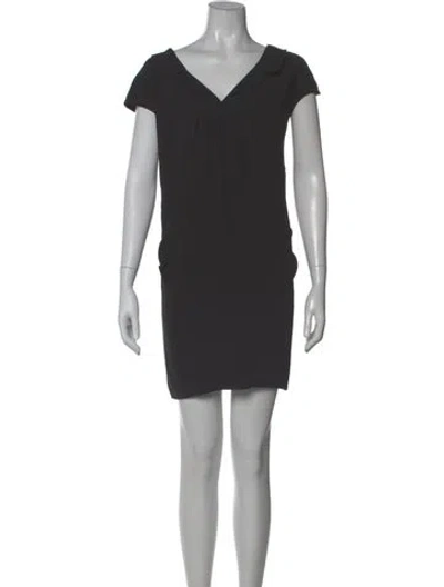 Pre-owned Miu Miu Vintage Mini Dress In Gray