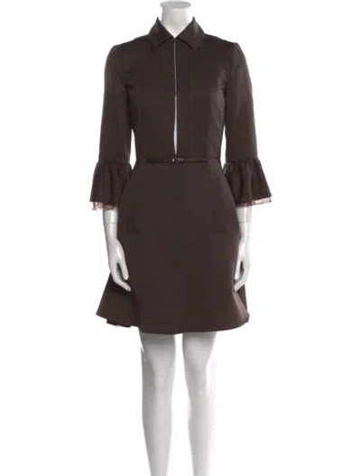 Pre-owned Miu Miu Vintage Mini Dress In Green