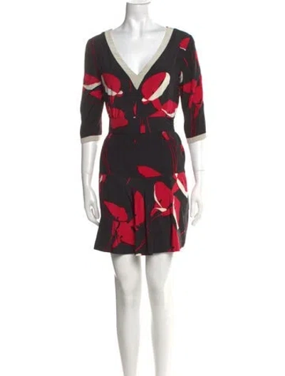 Pre-owned Miu Miu Vintage Mini Dress In Multi