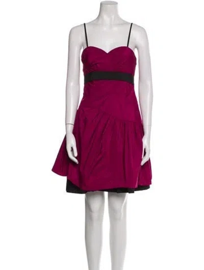 Pre-owned Miu Miu Vintage Mini Dress In Purple