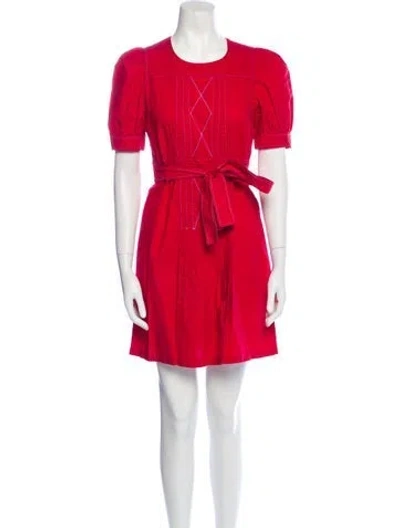 Pre-owned Miu Miu Vintage Mini Dress In Red