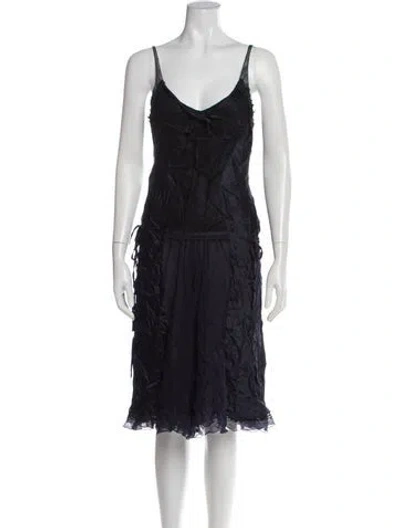 Pre-owned Miu Miu Vintage Mini Dress W/ Tags In Blue