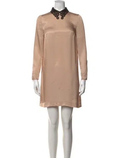 Pre-owned Miu Miu Vintage Mini Dress W/ Tags In Neutral