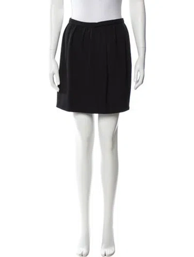 Pre-owned Miu Miu Vintage Mini Skirt In Black