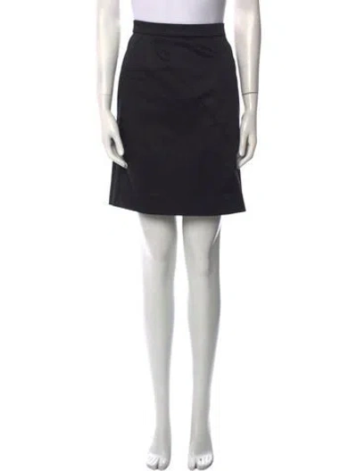 Pre-owned Miu Miu Vintage Mini Skirt In Black