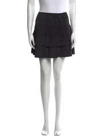 Pre-owned Miu Miu Vintage Mini Skirt In Black