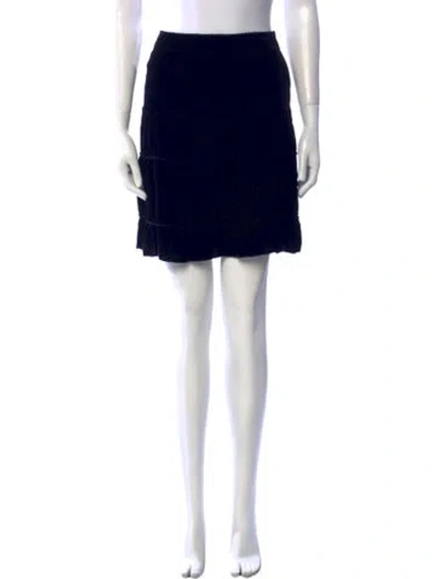 Pre-owned Miu Miu Vintage Mini Skirt In Black