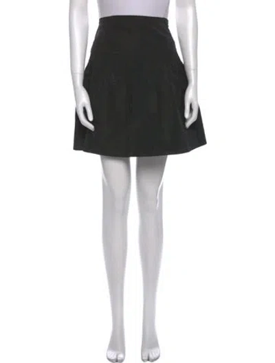Pre-owned Miu Miu Vintage Mini Skirt In Black