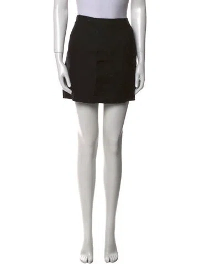 Pre-owned Miu Miu Vintage Mini Skirt In Black