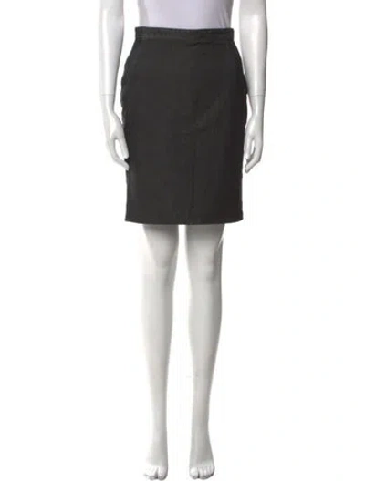 Pre-owned Miu Miu Vintage Mini Skirt In Black