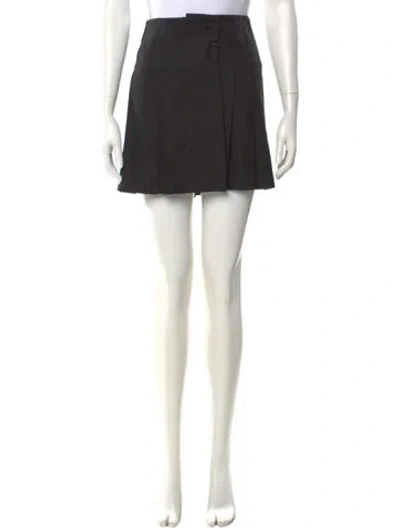 Pre-owned Miu Miu Vintage Mini Skirt In Black