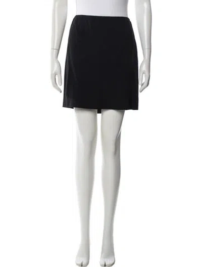 Pre-owned Miu Miu Vintage Mini Skirt In Black