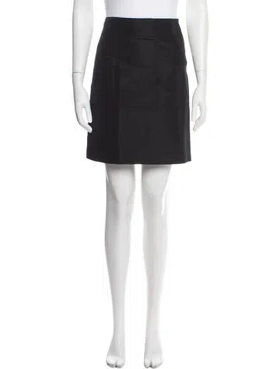 Pre-owned Miu Miu Vintage Mini Skirt In Black