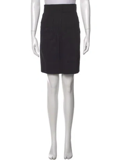Pre-owned Miu Miu Vintage Mini Skirt In Black