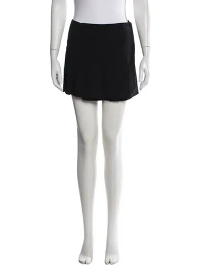 Pre-owned Miu Miu Vintage Mini Skirt In Black