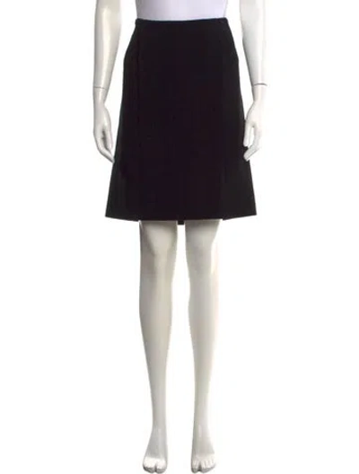 Pre-owned Miu Miu Vintage Mini Skirt In Black