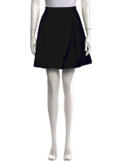 Pre-owned Miu Miu Vintage Mini Skirt In Black