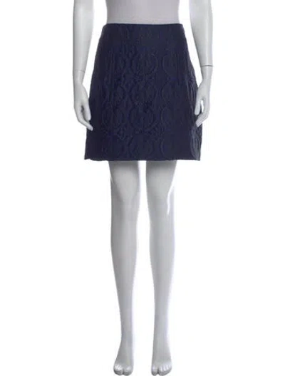 Pre-owned Miu Miu Vintage Mini Skirt In Blue