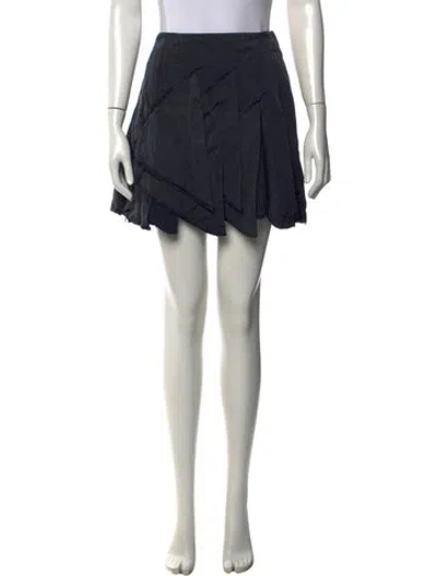 Pre-owned Miu Miu Vintage Mini Skirt In Blue
