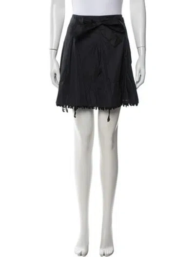 Pre-owned Miu Miu Vintage Mini Skirt In Blue