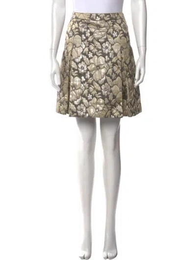 Pre-owned Miu Miu Vintage Mini Skirt In Gray